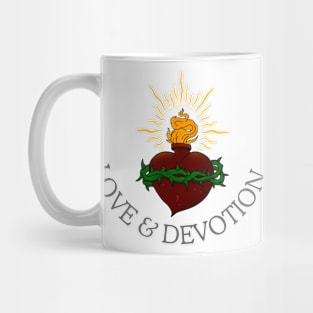 Sacred heart tattoo style Mug